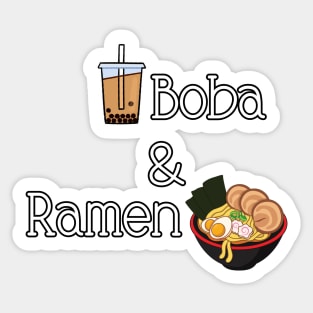 Boba and Ramen Sticker